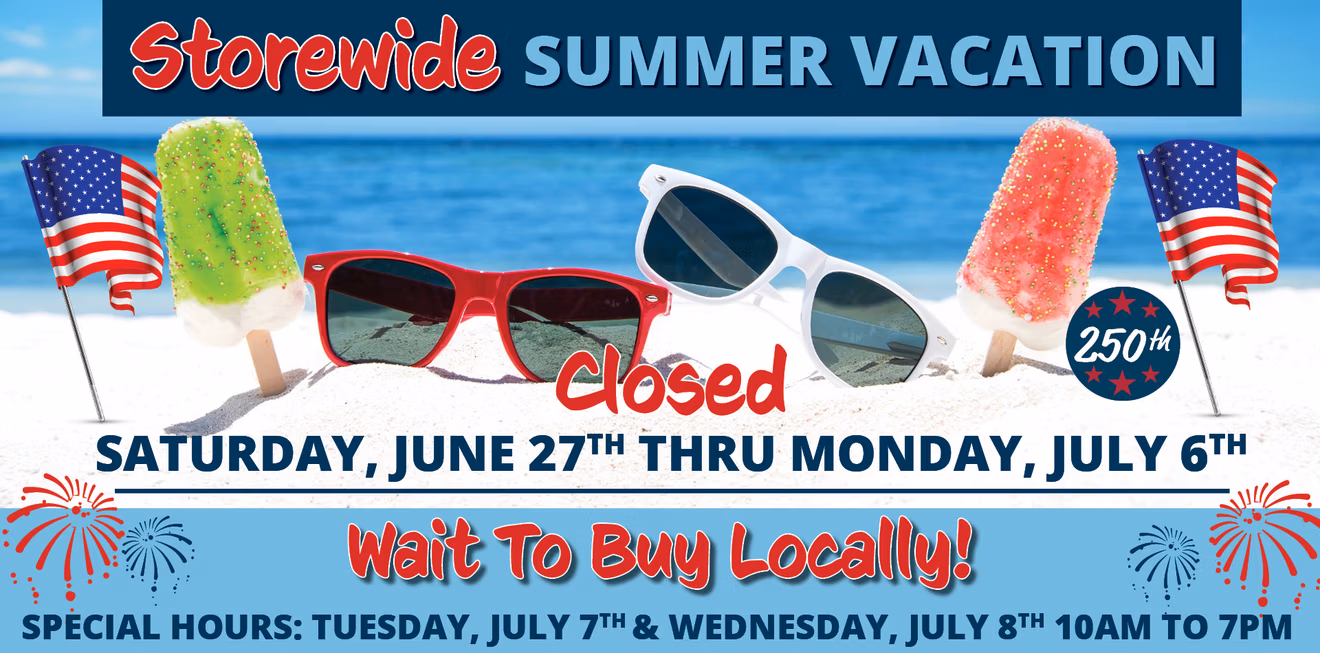 Closed for Vacay home page 2026