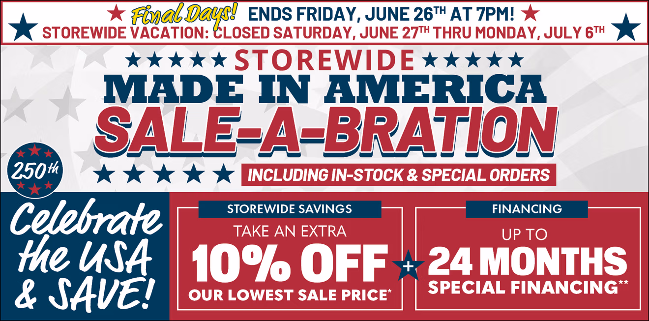 Made in America Sale Home Page Final Days June