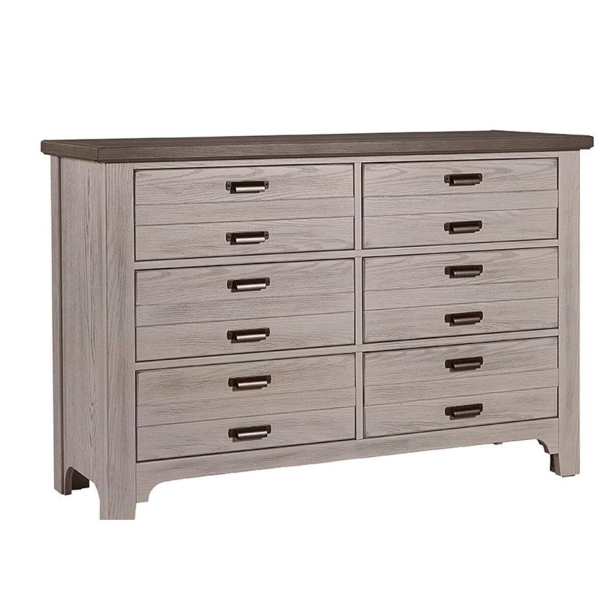 741 LMCO Home Bungalow Home Double Dresser – 6 Drawer Dover Grey/Folkstone Dressers Customizable 5