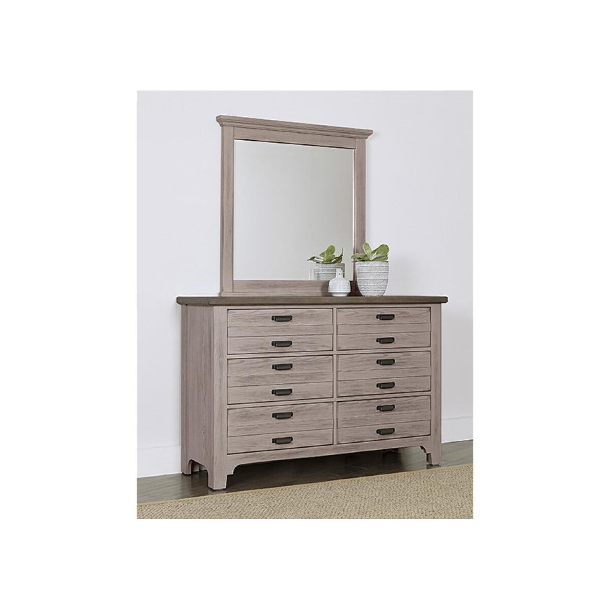 741 LMCO Home Bungalow Landscape Mirror Dover Grey/Folkstone Mirrors Customizable 6