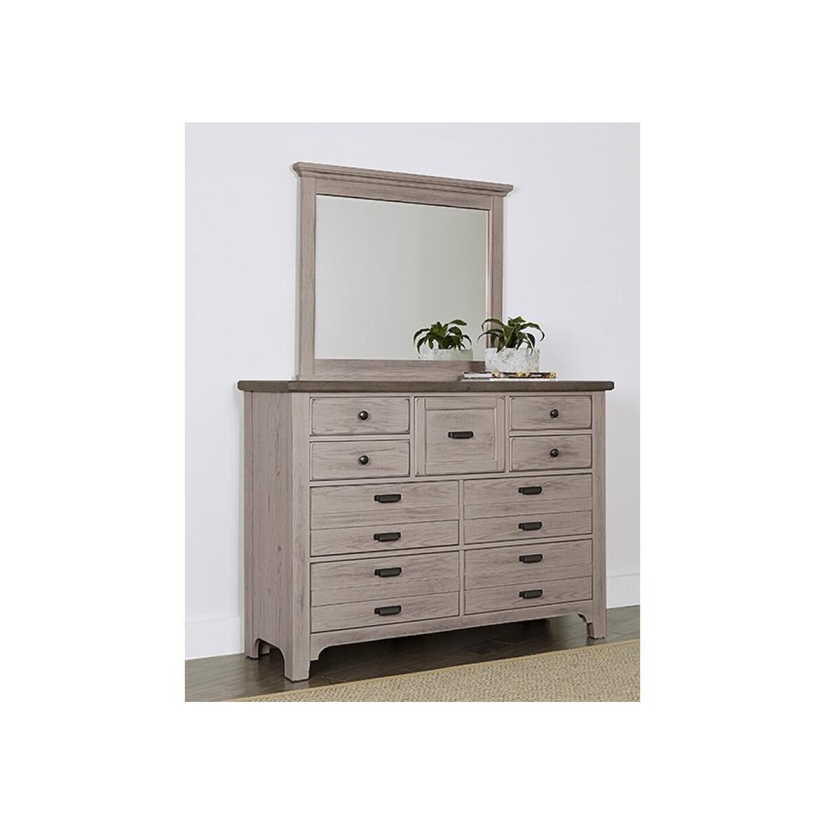 741 LMCO Home Bungalow Master Landscape Mirror Dover Grey/Folkstone Mirrors Customizable 6
