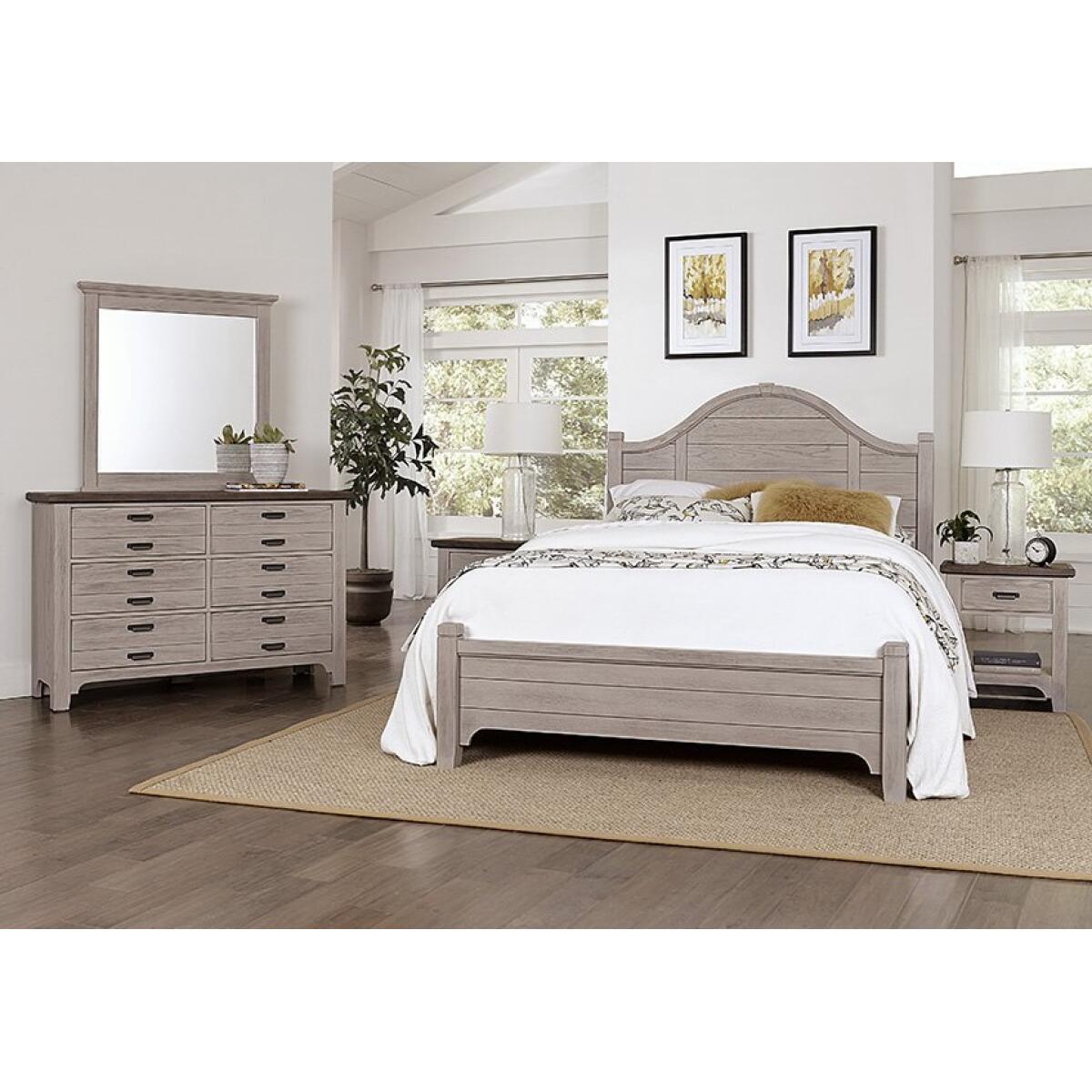 741 LMCO Home Bungalow Home Double Dresser – 6 Drawer Dover Grey/Folkstone Dressers Customizable 6