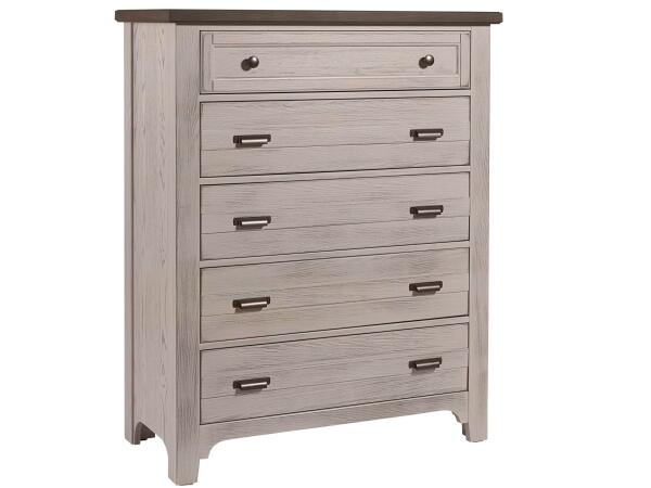 741 LMCO Home Bungalow Chest – 5 Drawer Dover Grey/Folkstone Chests Customizable