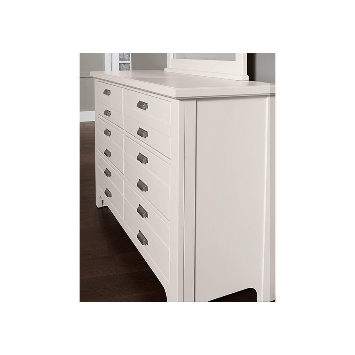 744 Bungalow Home 6 Drawer Double Dresser Lattice Dressers Customizable 10