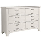 744 Bungalow Home 6 Drawer Double Dresser Lattice Dressers Customizable 15