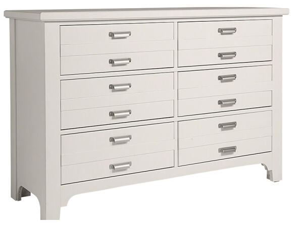 744 Bungalow Home 6 Drawer Double Dresser Lattice Dressers Customizable