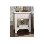 744 Bungalow Home 1 Drawer Nightstand Lattice Nightstands Customizable 12