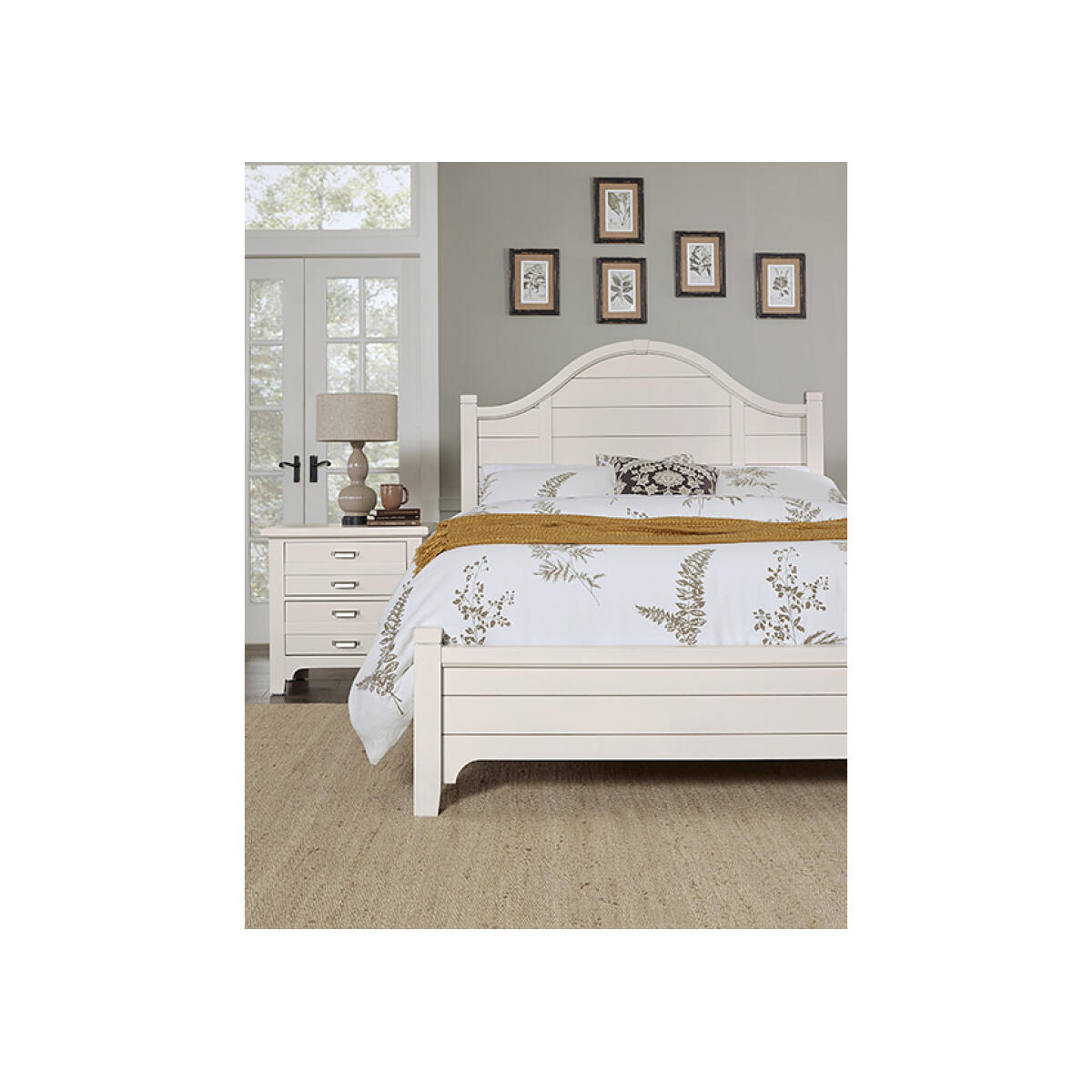 744 Bungalow Home 2 Drawer Nightstand Lattice Nightstands Customizable 10