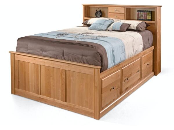 Queen Shaker Storage Bed Beds Archbold Furniture