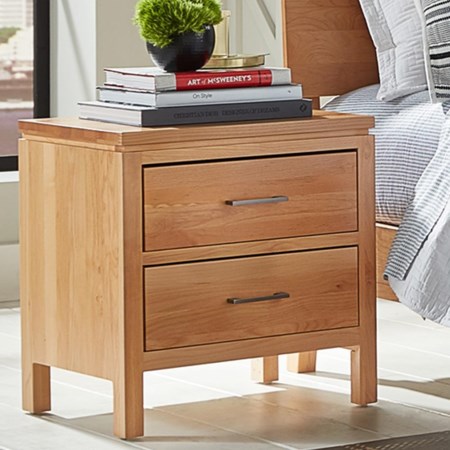 Two West 2 Drawer Nightstand Nightstands Archbold Furniture 4
