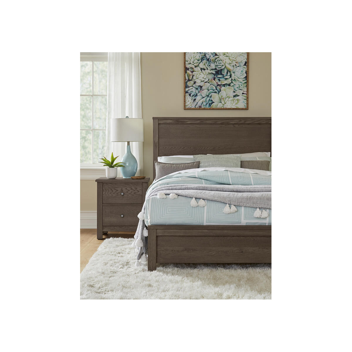 11 Fundamentals Grey Panel Bed Full Beds Customizable 6