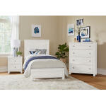 16 Fundamentals White Panel Bed Twin Beds Customizable 8