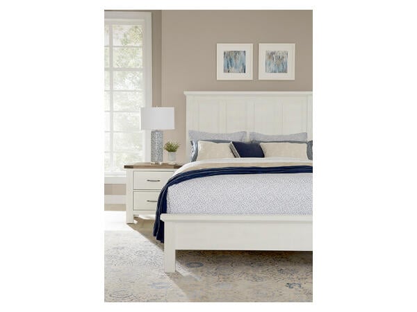16 Fundamentals White Panel Bed Full Beds Customizable
