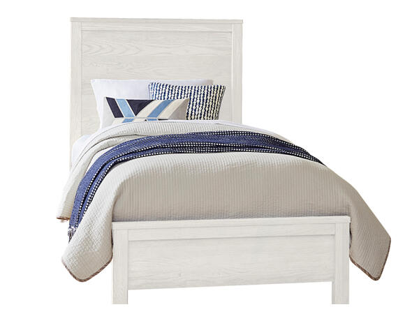 16 Fundamentals White Panel Bed Twin Beds Customizable