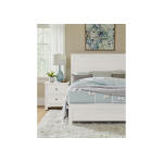 16 Fundamentals White Panel Bed Full Beds Customizable 10
