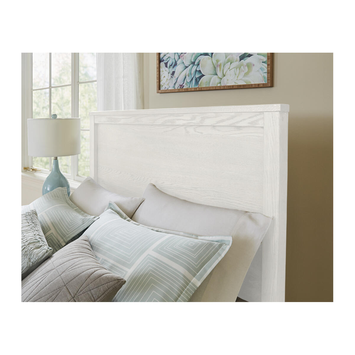 16 Fundamentals White Panel Bed Full Beds Customizable 8