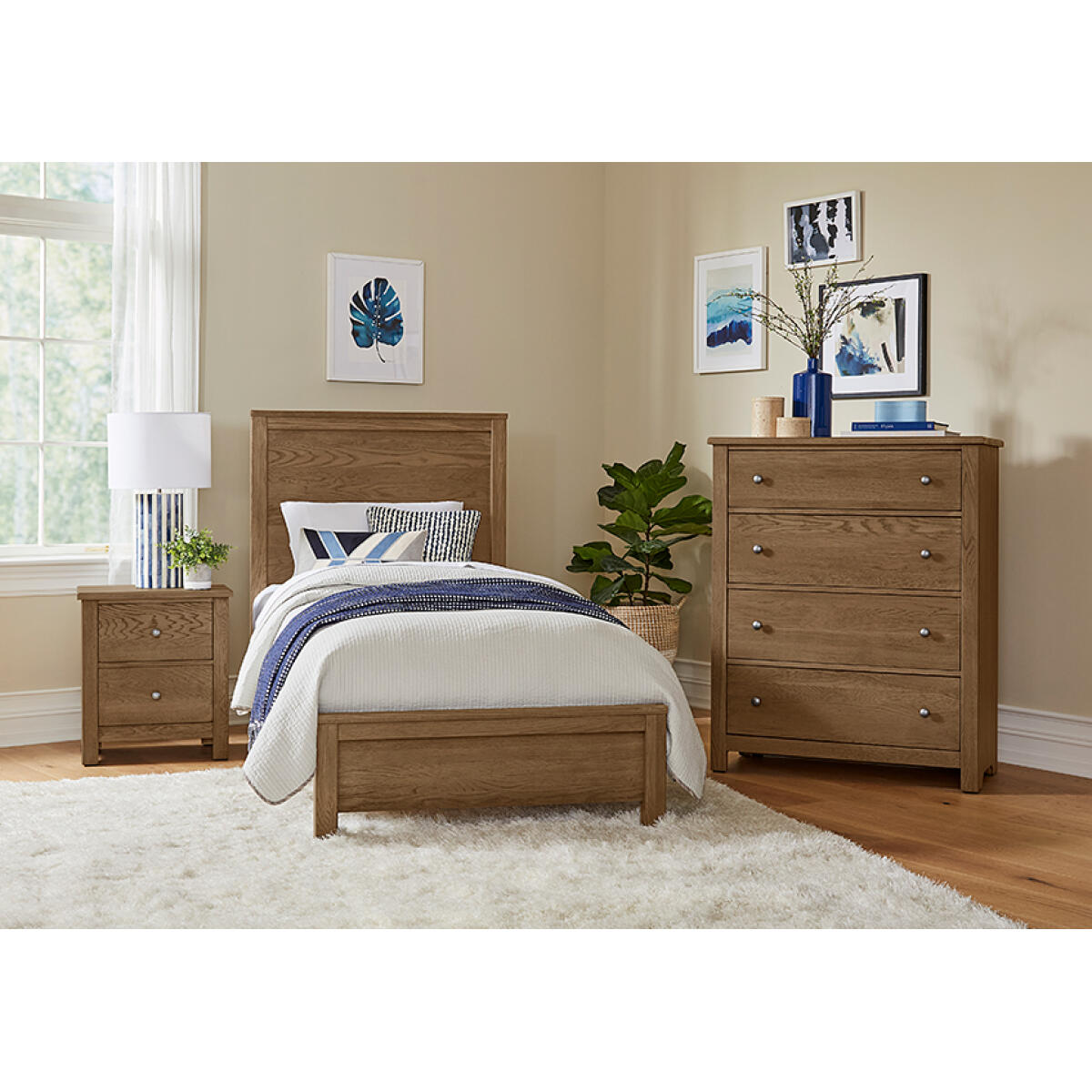 12 Fundamentals Natural Panel Bed Twin Beds Customizable 6