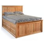 Queen or King 3 Drawer Bed- Low Pedestal Beds Archbold Furniture 4