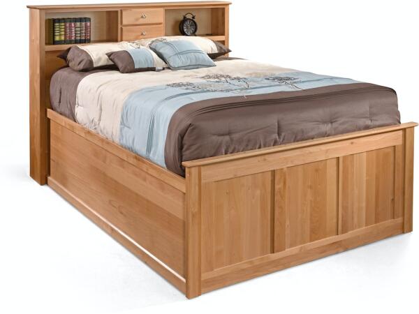 Queen or King-Blank Pedestal Bed Beds Archbold Furniture
