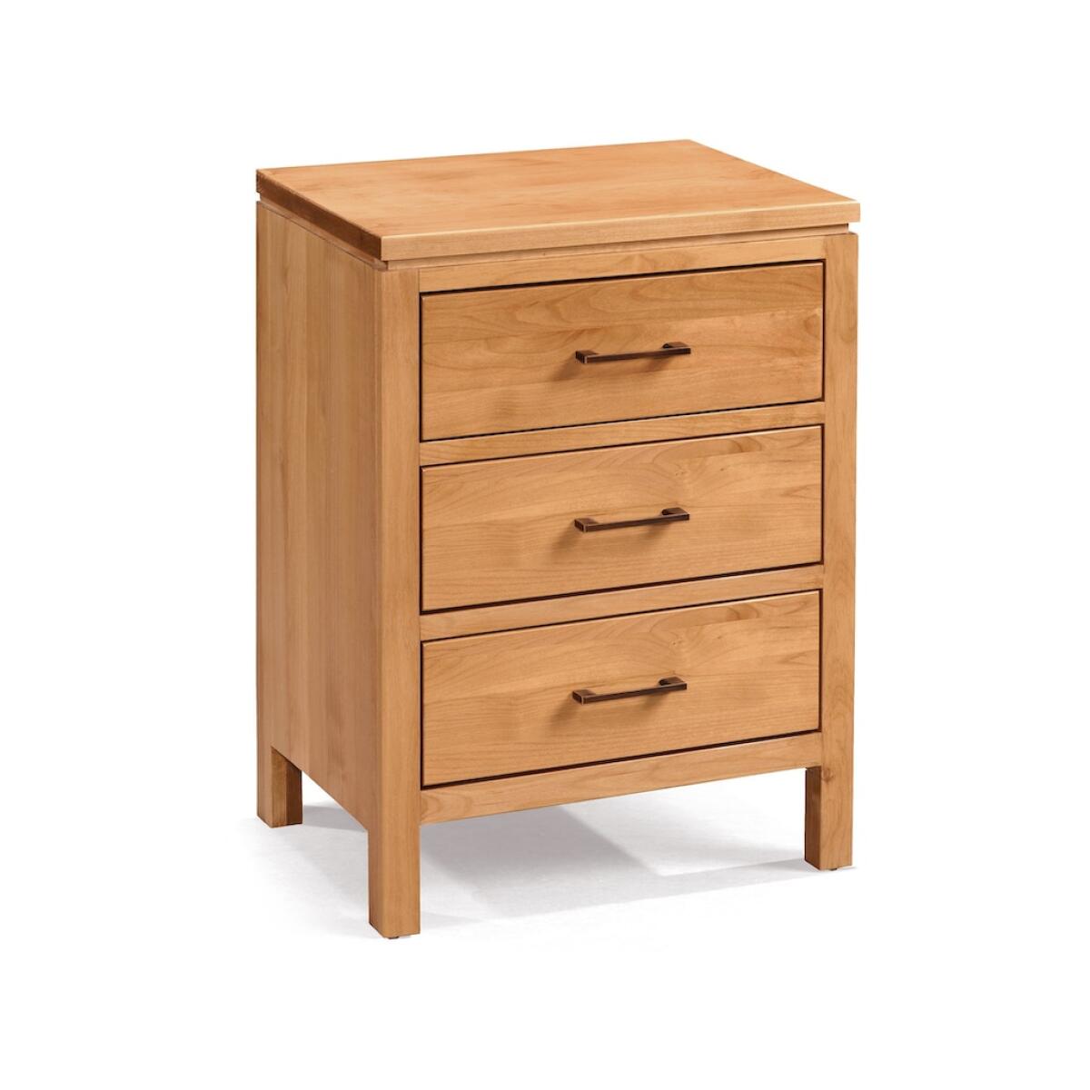 Two West 3 Drawer Wide Nightstand Nightstands Archbold Furniture 4