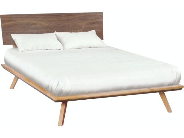 DUET Addison Queen Black Walnut Adjustable Headboard Platform Bed Beds Best Seller 3