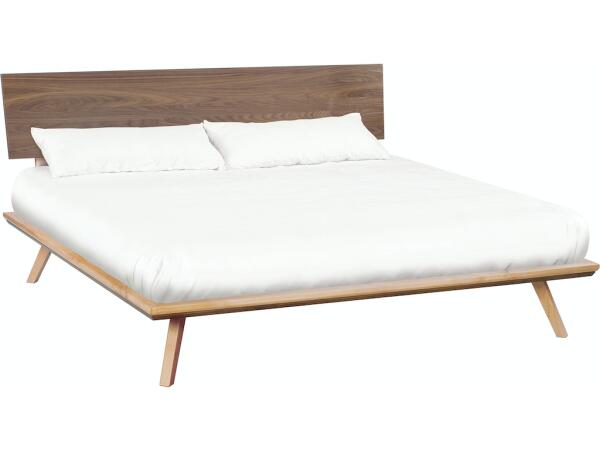 DUET Addison King Black Walnut Adjustable Headboard Platform Bed Beds Best Seller