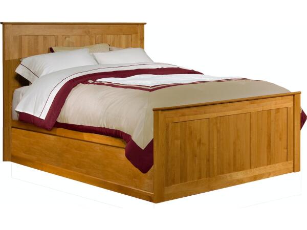 Queen or King-Blank Low Pedestal Bed Beds Archbold Furniture