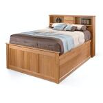 Slat Queen Bed w/Low Profile Footboard Beds Archbold Furniture 5