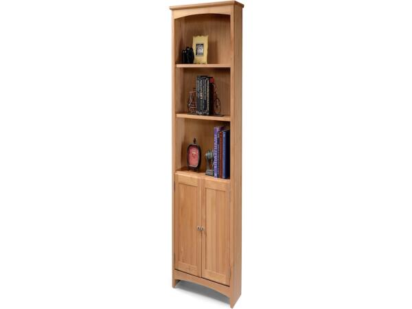 Alder Bookcase 24 x 72 with Doors Bookcases Archbold Furniture