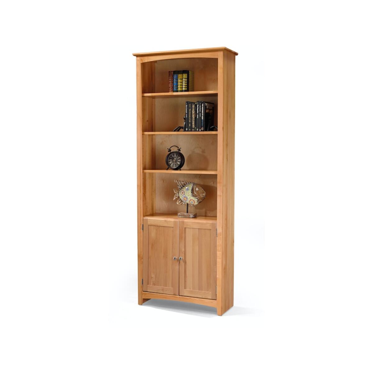 Alder Bookcase 30 X 84 with Doors Bookcases Archbold Furniture 4