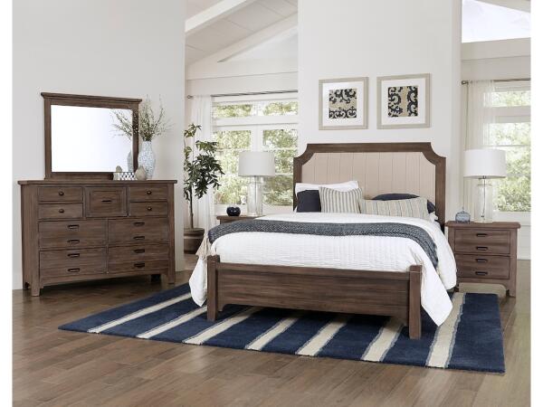 741 King Upholstered Bed Beds Customizable 12