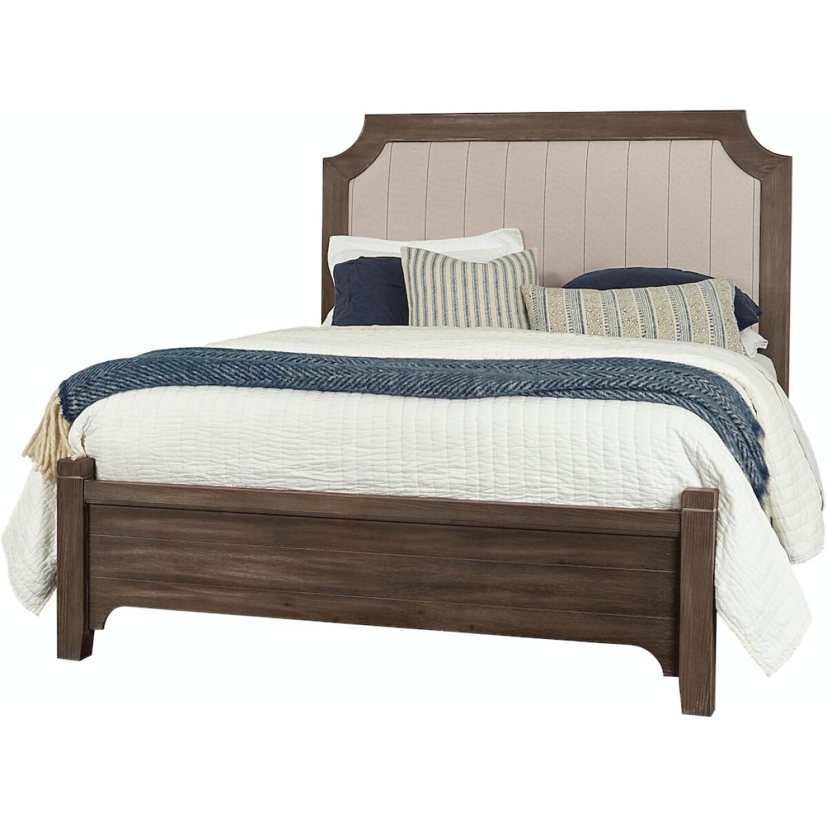 740 Bungalow Home Upholster Bed Queen Folkstone Beds Customizable 6