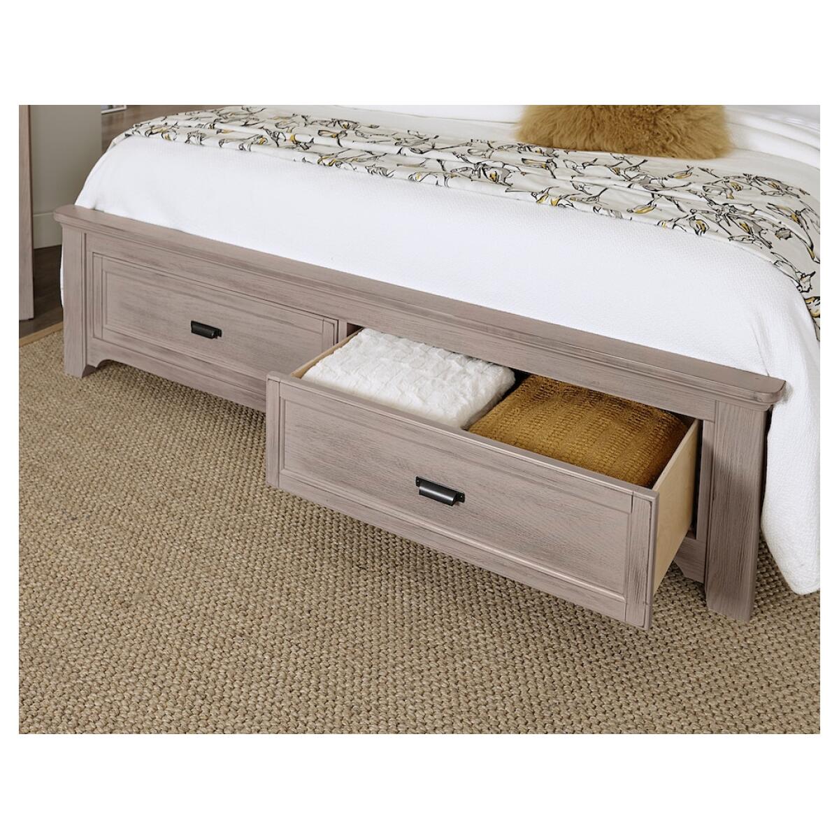 741 Bungalow Home Upholstered Bed Twin Dover Grey Two Tone Beds Customizable 8
