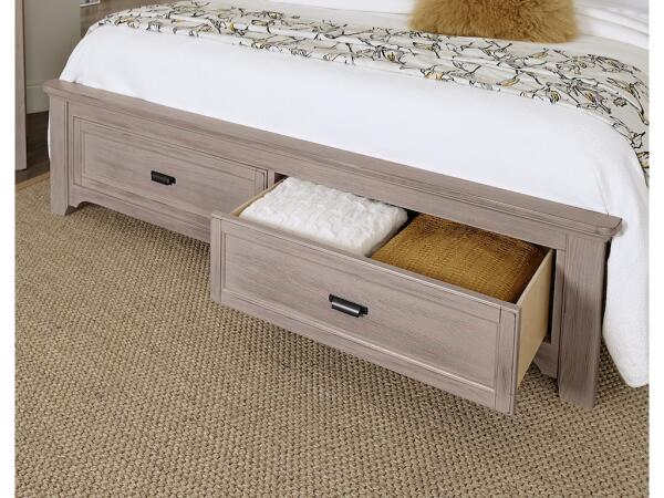 741 Bungalow Home Upholstered Bed Twin Dover Grey Two Tone Beds Customizable 11