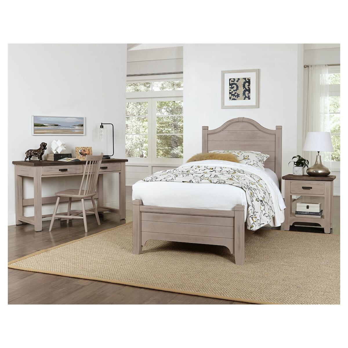 741 Bungalow Home Arched Bed Twin Dover Grey Two Tone Beds Customizable 6