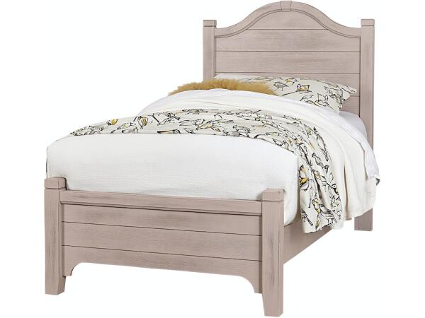741 Bungalow Home Arched Bed Twin Dover Grey Two Tone Beds Customizable