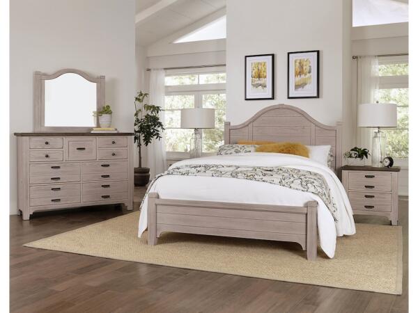 741 Bungalow Home Arched Bed Full Dover Grey Two Tone Beds Customizable 10