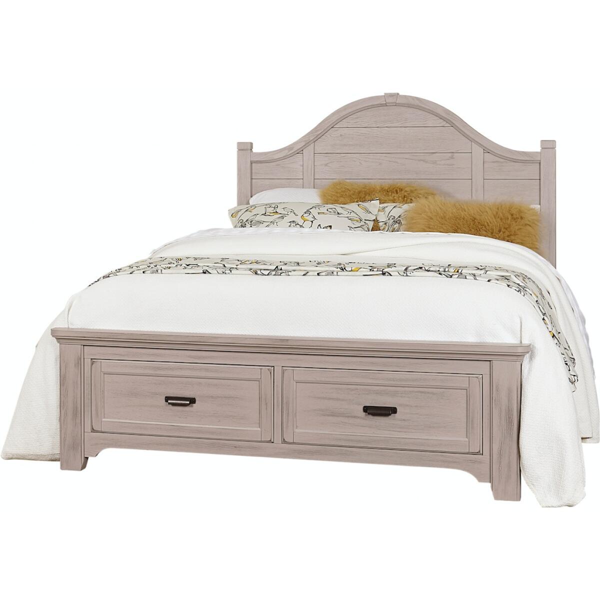 741 Bungalow Home Arched Headboard Full Dover Grey Two Tone Beds Customizable 9