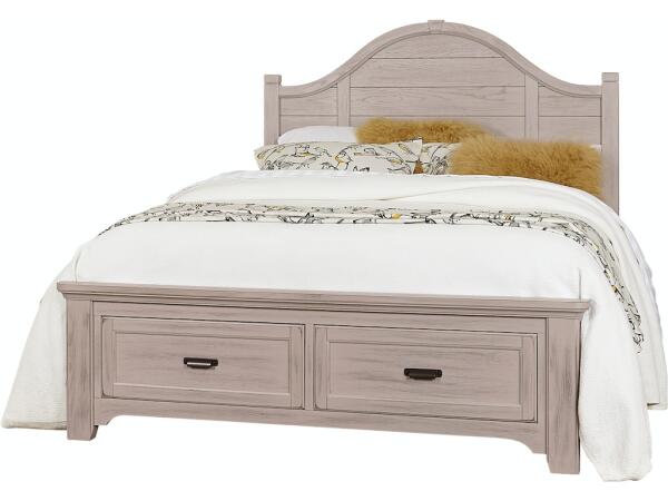 741 Bungalow Home Arched Headboard Full Dover Grey Two Tone Beds Customizable 13