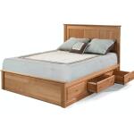 King Tapered Leg Footboard Bed Beds Archbold Furniture 5
