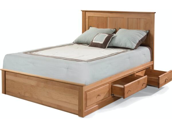 Full Low Pedestal Footboard Bed Beds Archbold Furniture