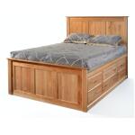 Tall 3 Drawer Pedestal Cal King Bed Beds Archbold Furniture 5