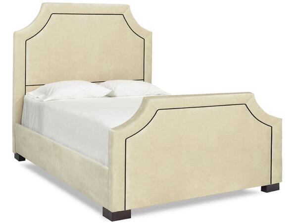 Dream Creations Concave Upholstered Bed with Footboard Beds Best Seller