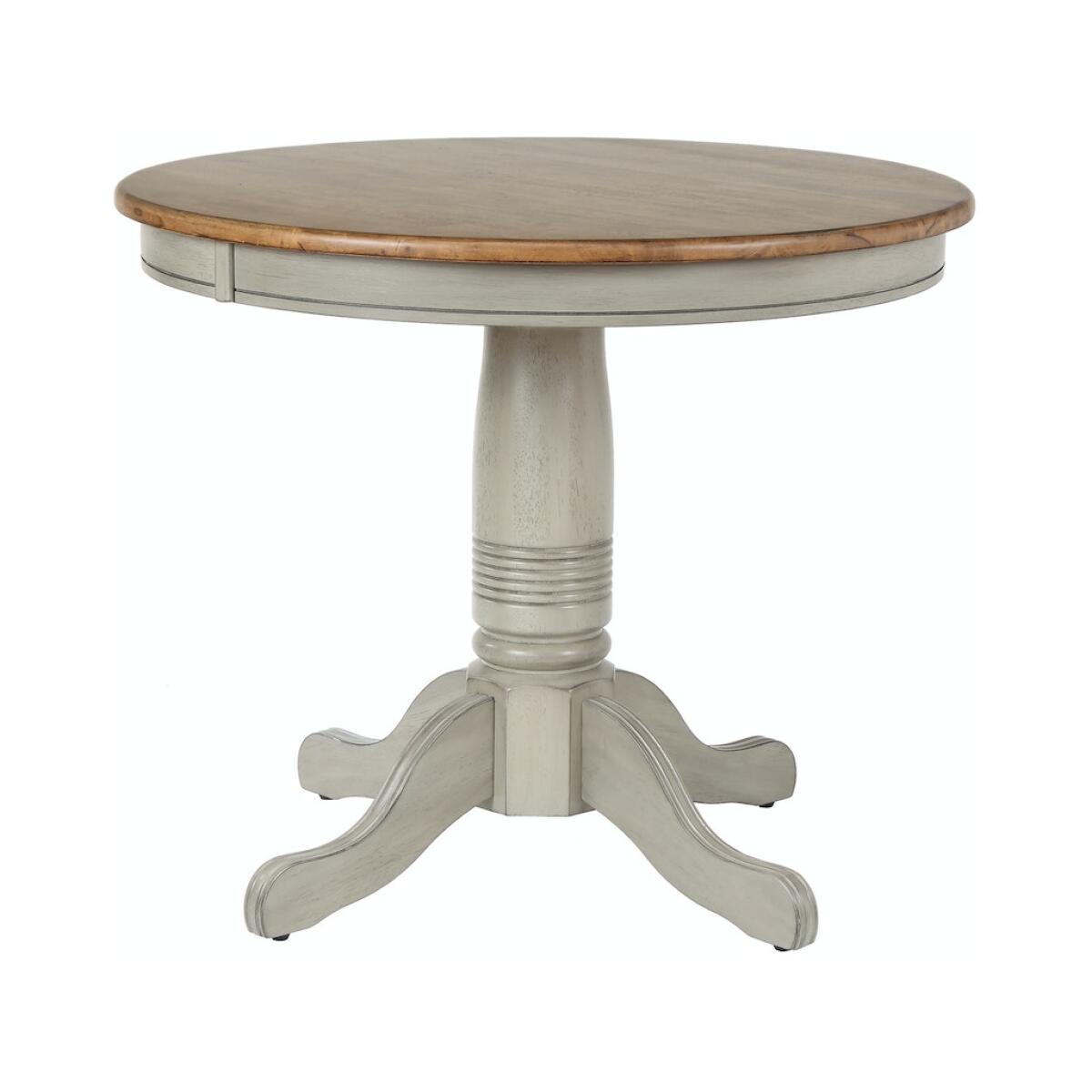 36″ Solid Wood Round Pedestal Table Dining Tables Customizable 4