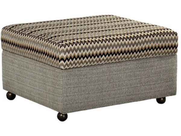 Hinge Top Storage Ottoman – Small Ottomans & Poufs Craftmaster Furniture