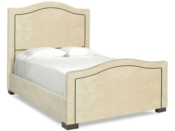 Dream Creations Scroll Upholstered Bed with Footboard Beds Best Seller
