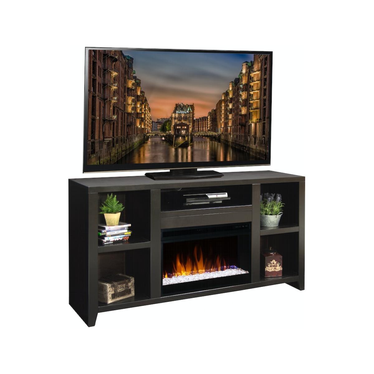 Urban Loft 62″ Fireplace Console Entertainment Stands Legends Furniture 4