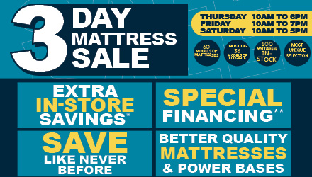 3 Day Mattress Sale Deal Rotator mobile 2026