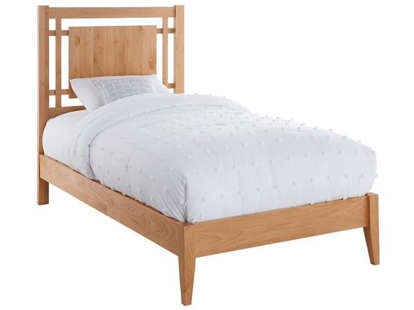 Two West Twin Open Panel Platform Bed Beds Archbold Furniture
