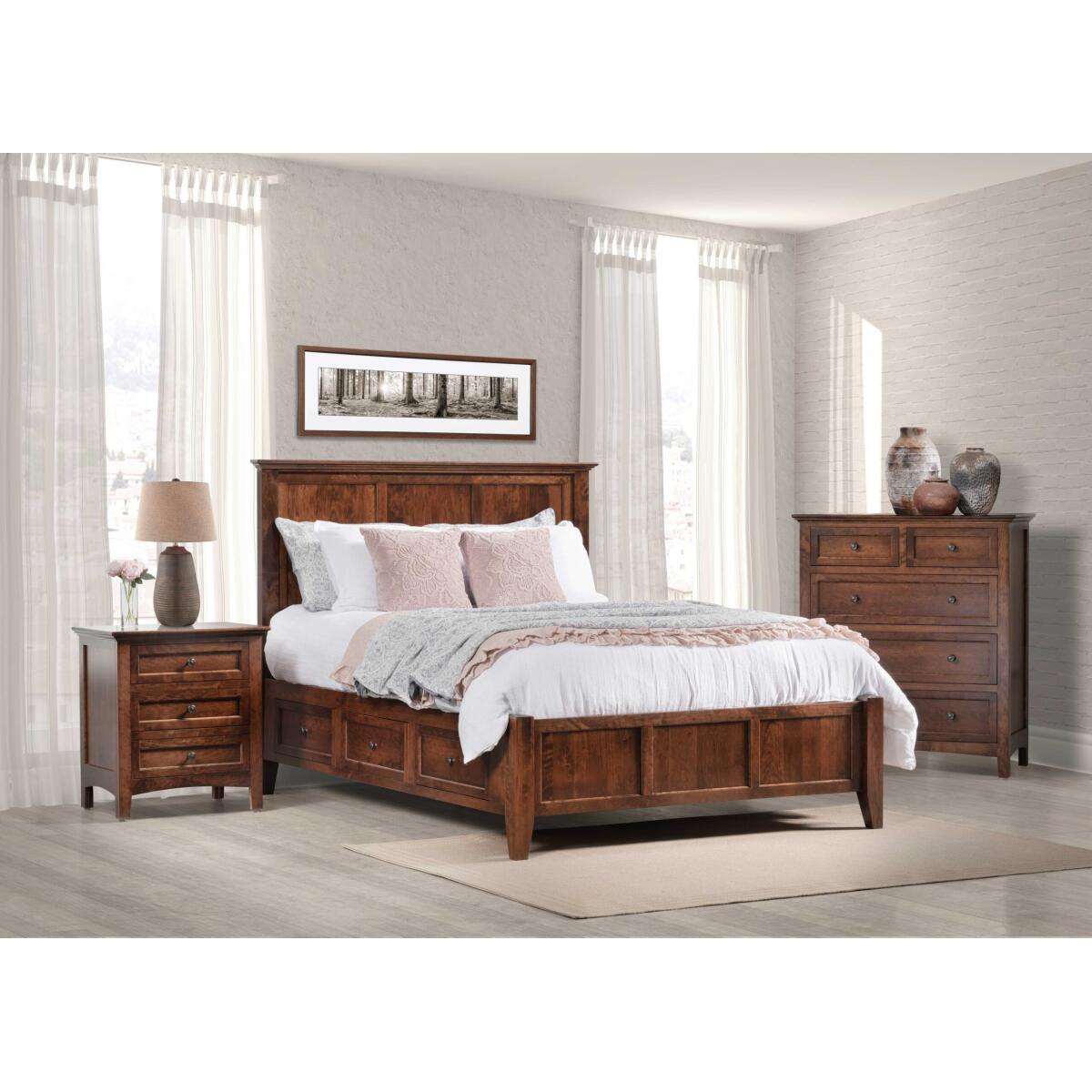 The Albany Bedroom Sets – Handcrafted in Ohio by the Amish. Made of Real Solid Wood. This is a Best Seller! Bedroom Sets Amish Made 11